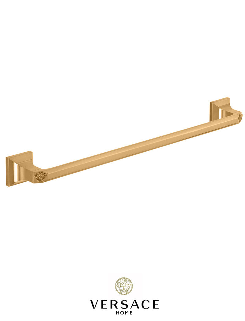 Versace Superbe Towel Bar Rail 60cm 23.5 Inch Gold Finish Signature Medusa