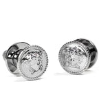 Versace Classic Cabinet Knobs in Chrome Signature Medusa Details