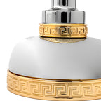 Versace Classic Wall Mounted Soap Dish Chrome Gold Finish Signature Medusa