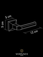 Versace Superbe Door Handles in Chrome Finish Signature Medusa Detail