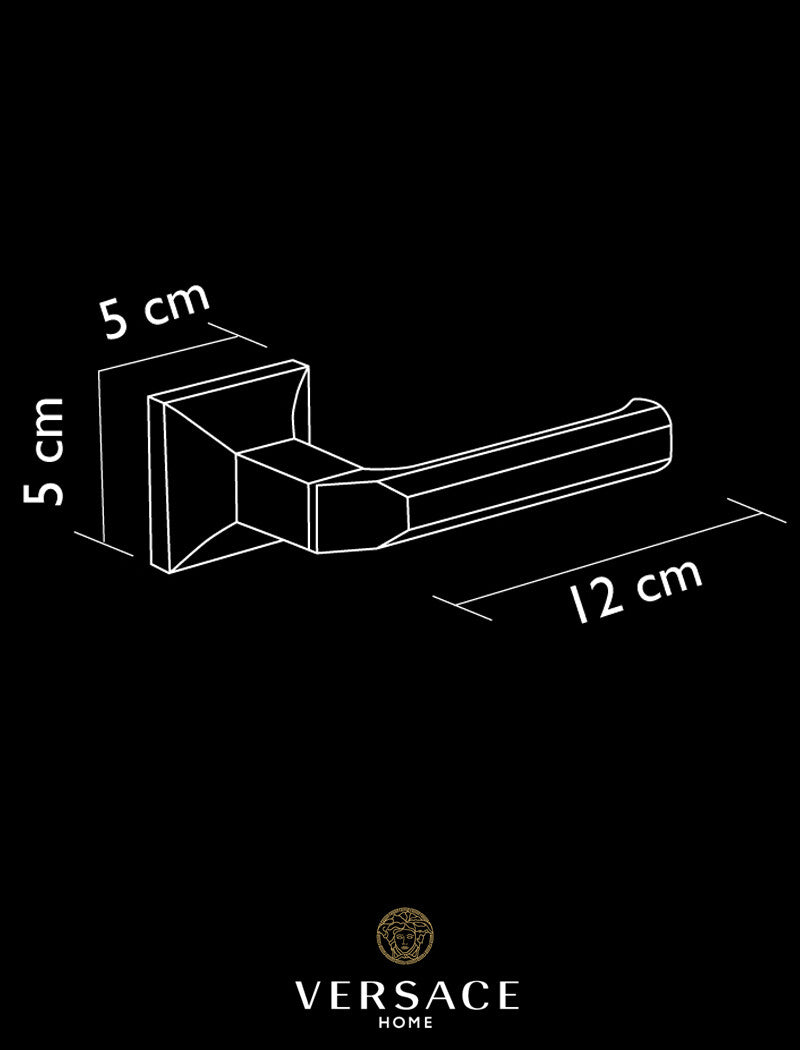 Versace Superbe Door Handles in Chrome Finish Signature Medusa Detail