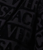 Versace I Heart Baroque Bathrobe Black and Gold Unisex Size L