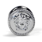 Versace Classic Cabinet Knobs in Chrome Signature Medusa Details