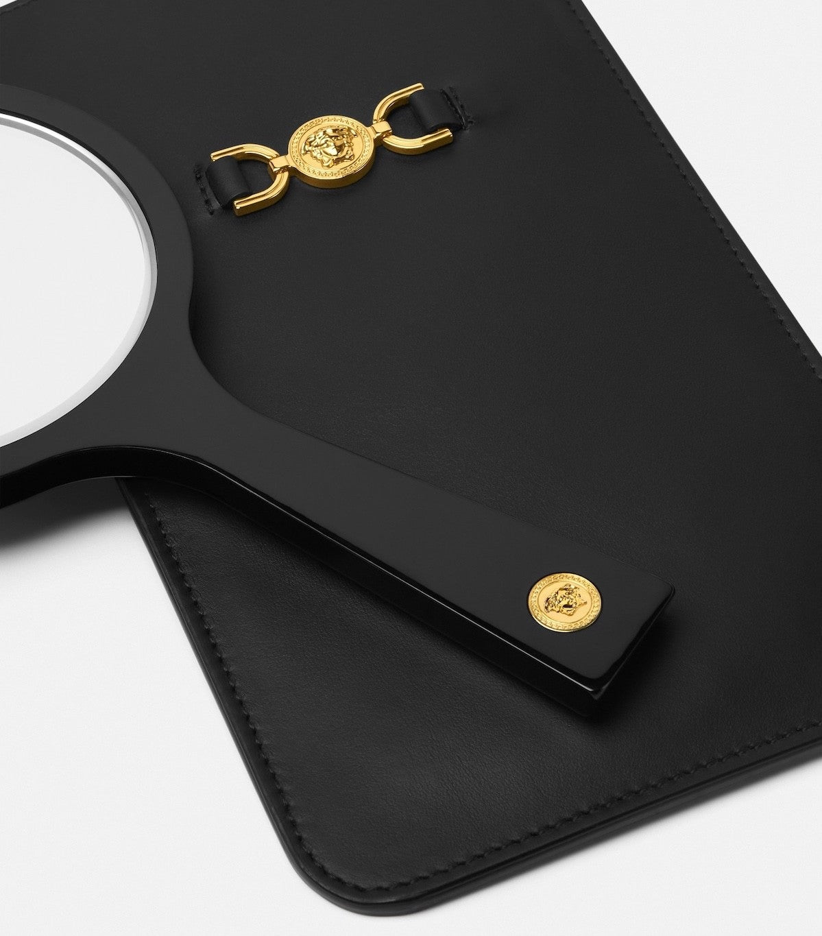 Versace Medusa 95 Mirror with Black Leather Case