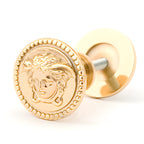 Versace Classic Cabinet Knobs in Gold Signature Medusa Details