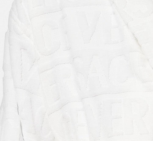 Versace I Heart Baroque Bathrobe White and Gold Unisex Size L