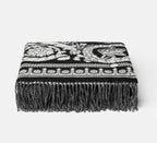 Versace Throw Blanket Plaid Barocco and Medusa in Wool Retail $1350