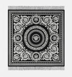 Versace Throw Blanket Plaid Barocco and Medusa in Wool Retail $1350
