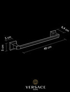 Versace Superbe Towel Bar Rail 40cm 15.75 Inch Chrome Finish Signature Medusa