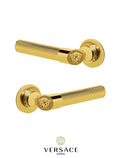 Versace Classic Door Handles in Gold Finish Signature Medusa Details