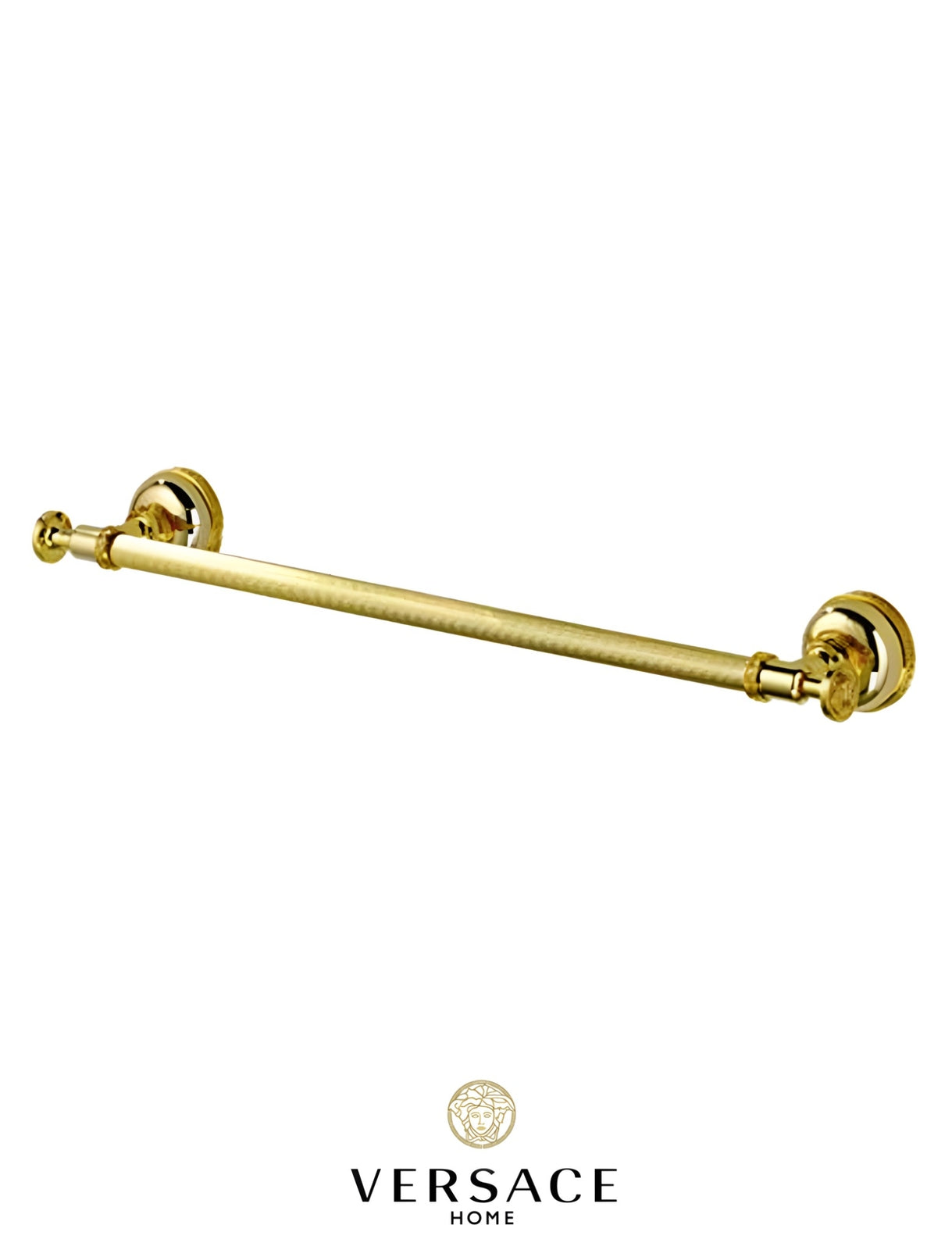Versace Classic Towel Bar 60cm 23.5 in. Gold Finish Signature Medusa Details