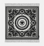 Versace Throw Blanket Plaid Barocco and Medusa in Wool Retail $1350
