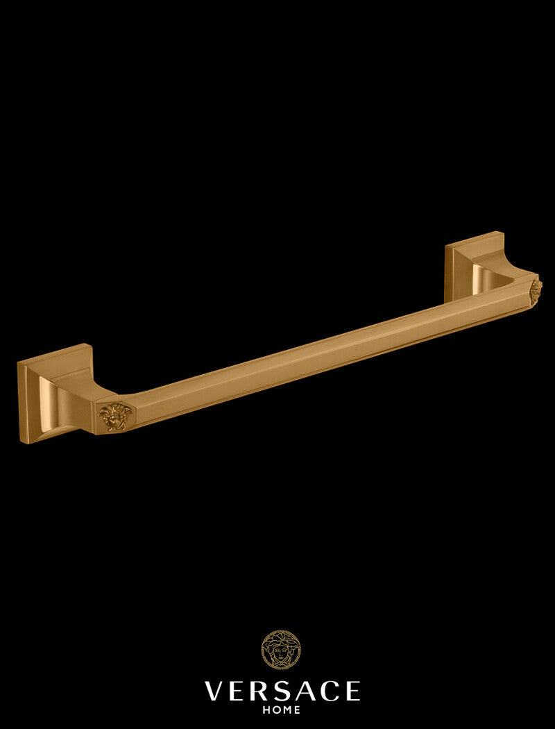 Versace Superbe Towel Bar Rail 40cm 15.75 Inch Gold Finish Signature Medusa