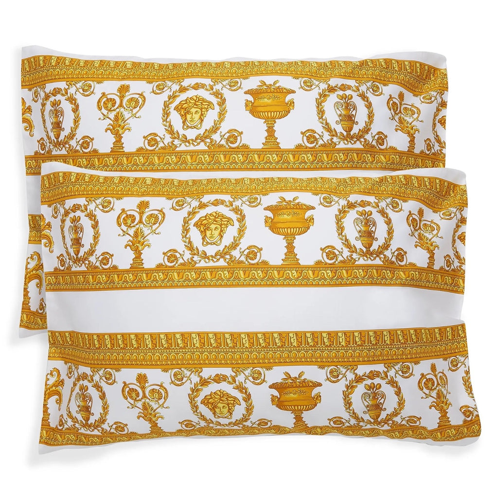 Versace I ♡ Baroque King Size Pillowcase Set All Over Print Retail $275