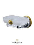 Versace Classic Wall Mounted Soap Dish Chrome Gold Finish Signature Medusa