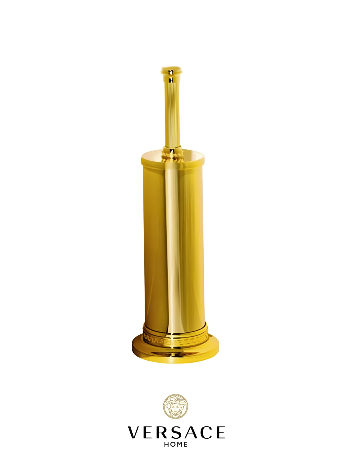 Versace Classic Toilet Brush in Gold Finish Signature Medusa Details