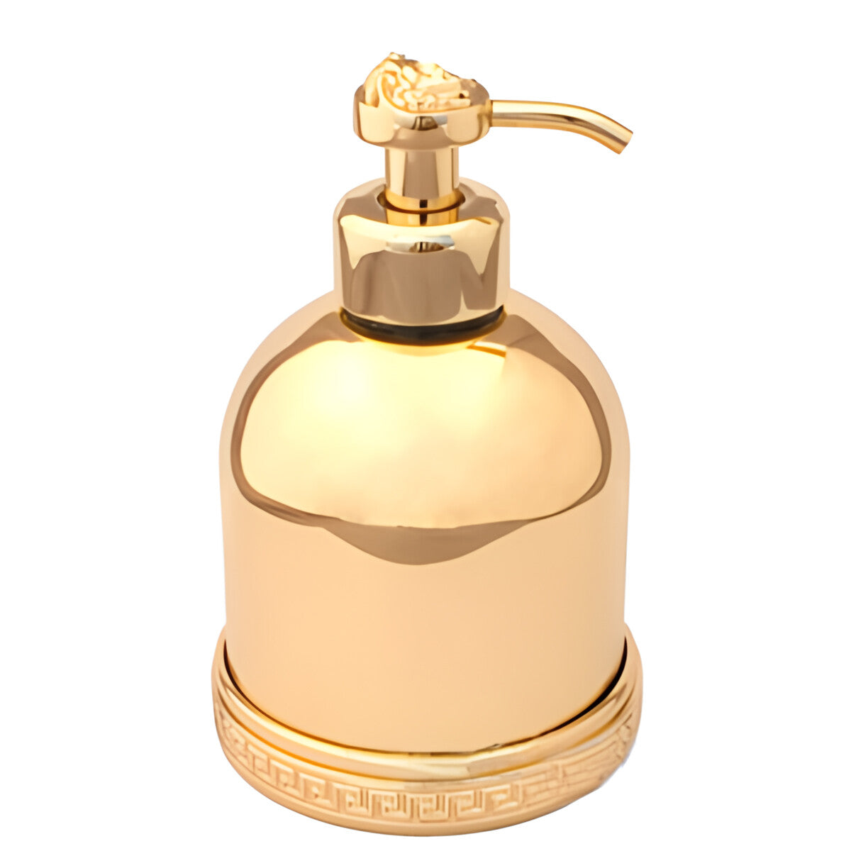 Versace Classic Soap Dispenser in Gold Finish Signature Medusa Details