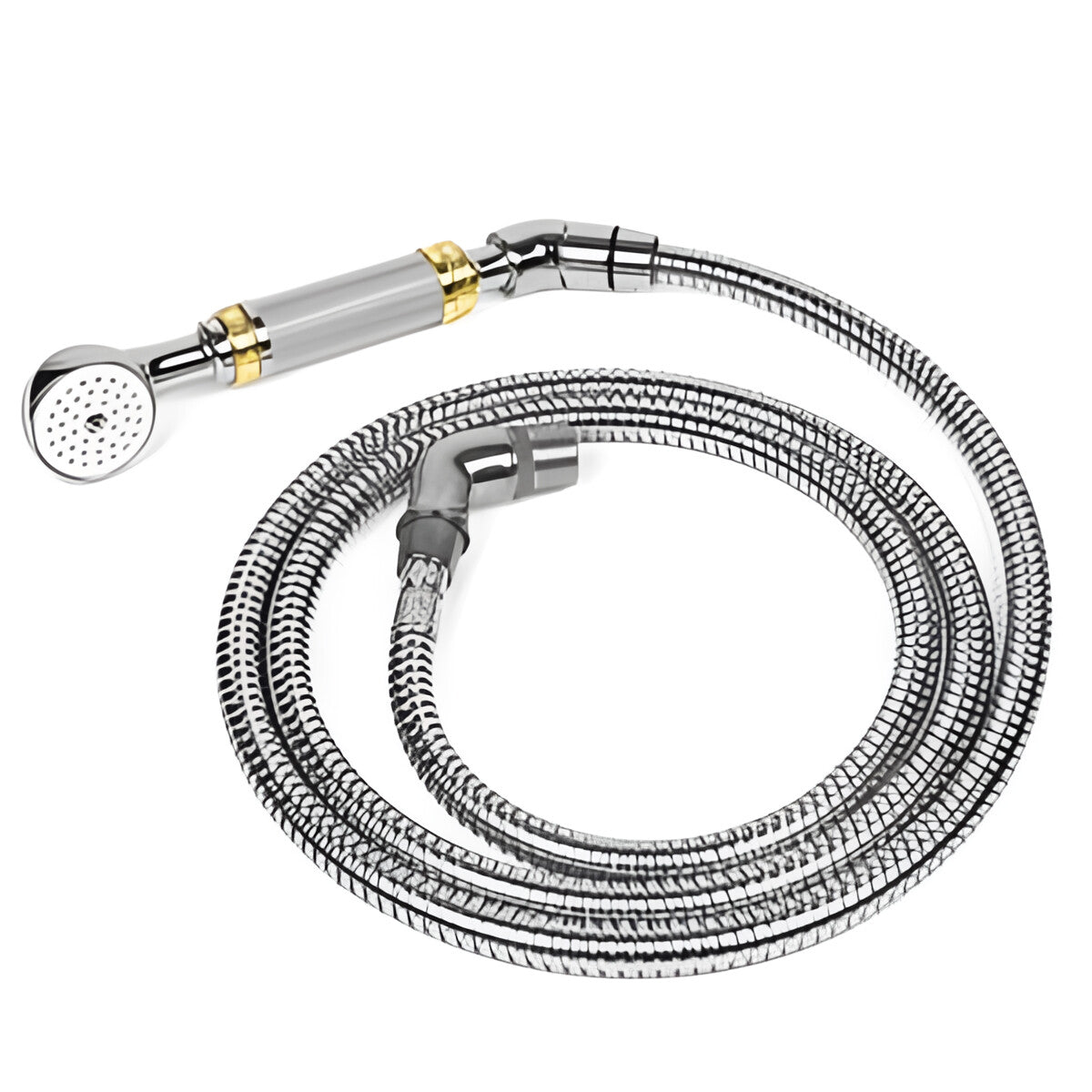 Versace Classic External Bathtub Set Chrome Gold Finish Signature Medusa Details