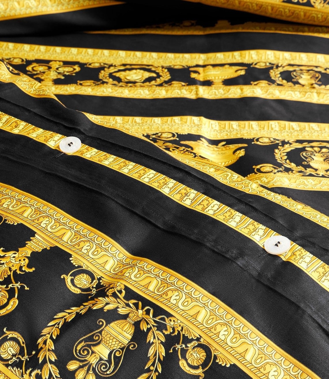 Versace I ♡ Baroque Duvet Cover Queen Size Black Gold Medusa