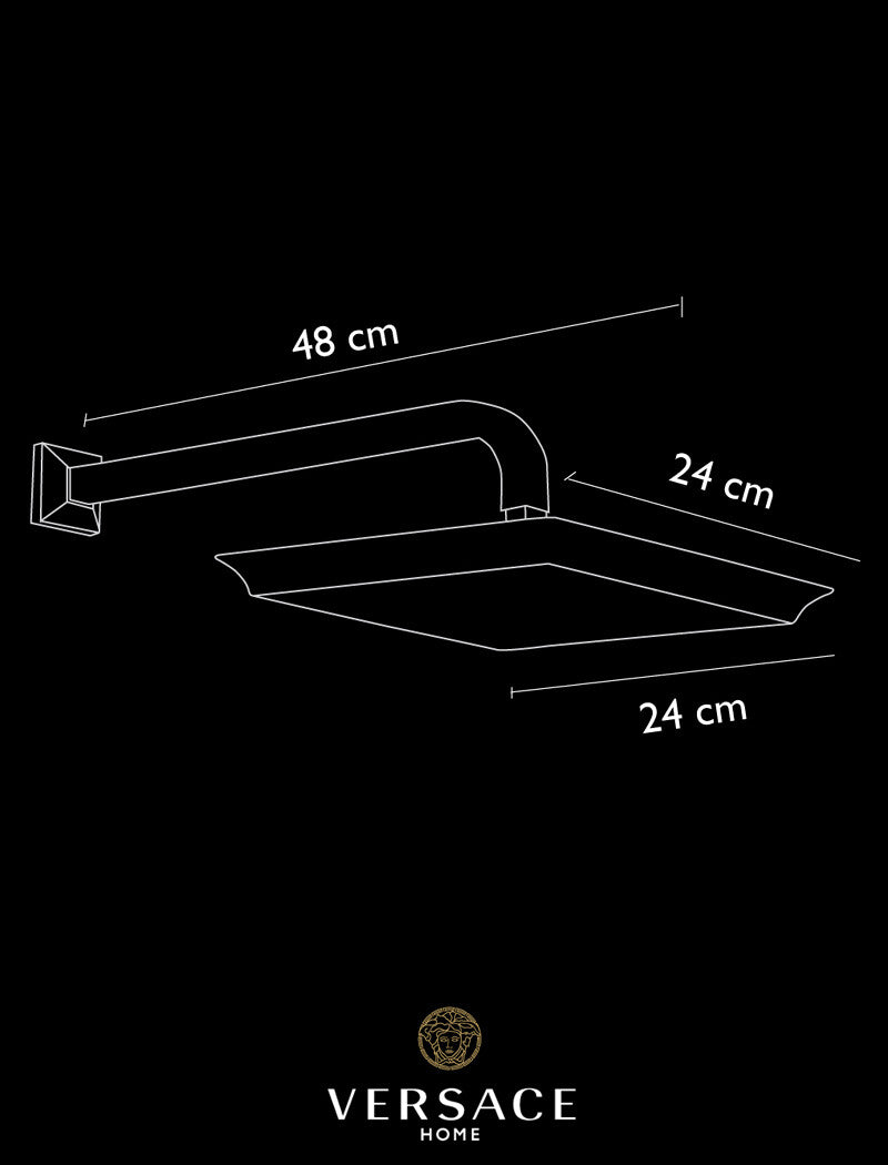 Versace Superbe Shower Head in Gold Finish