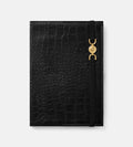 Versace Medusa 95 Notebook in Crocodile Embossed Leather