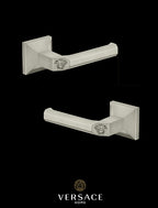 Versace Superbe Door Handles in Chrome Finish Signature Medusa Detail