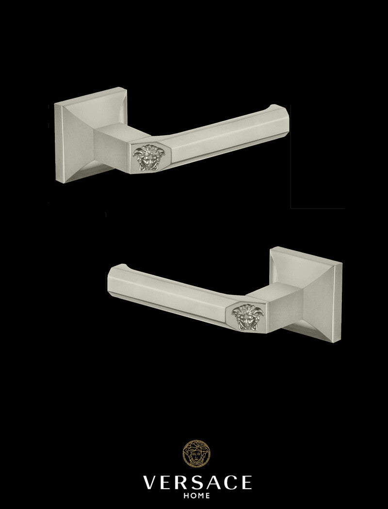 Versace Superbe Door Handles in Chrome Finish Signature Medusa Detail