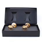 Versace Classic Cabinet Knobs in Gold Signature Medusa Details