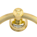 Versace Classic Ring Towel Holder in Gold Finish Signature Medusa Details