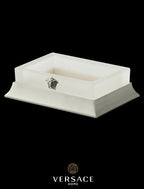Versace Superbe Soap Dish in Chrome Finish Signature Medusa Detail