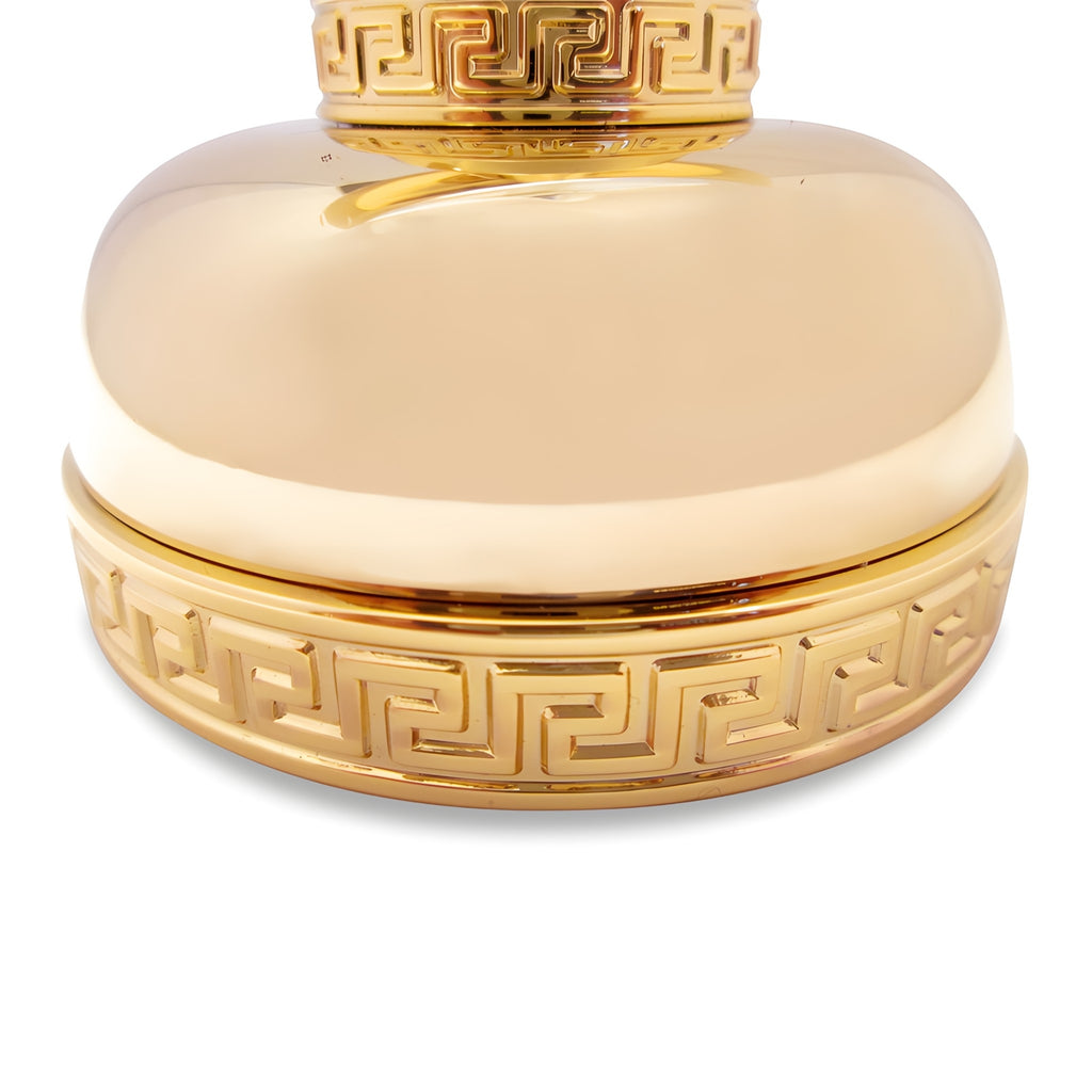 Versace Classic Ring Towel Holder in Gold Finish Signature Medusa Details