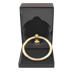 Versace Classic Ring Towel Holder in Gold Finish Signature Medusa Details