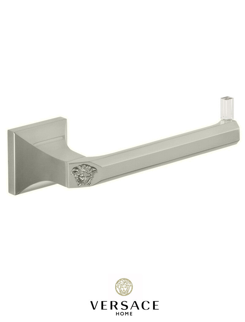 Versace Superbe Toilet Paper Roll Holder Chrome Finish Signature Medusa Detail