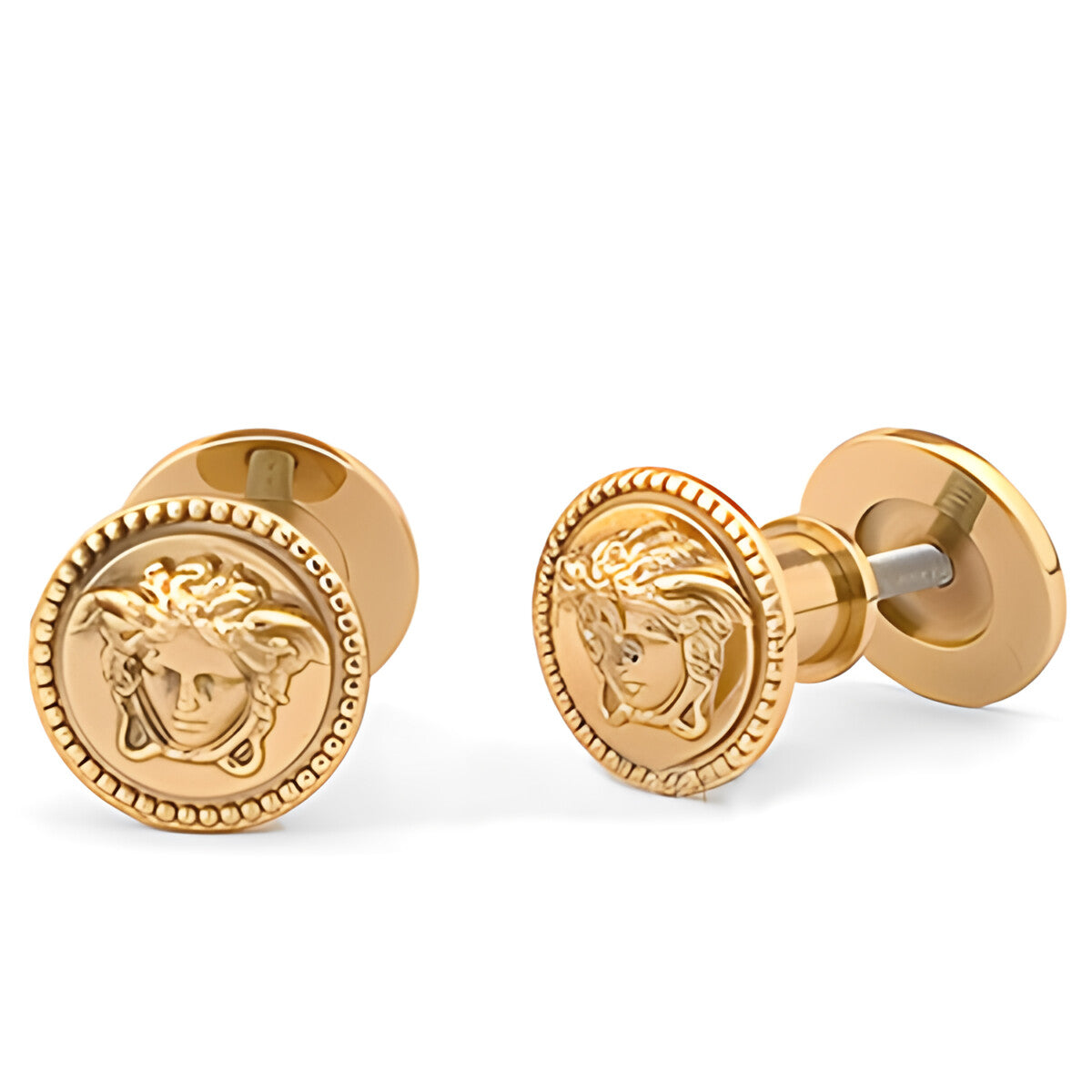 Versace Classic Cabinet Knobs in Gold Signature Medusa Details