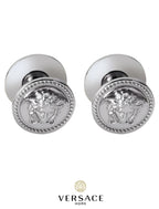 Versace Classic Cabinet Knobs in Chrome Signature Medusa Details