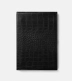 Versace Medusa 95 Notebook in Crocodile Embossed Leather
