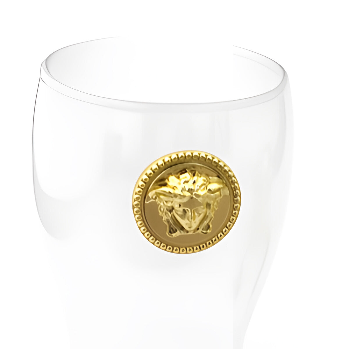 Versace Classic Wall Mounted Cup Holder Chrome Gold Finish Signature Medusa