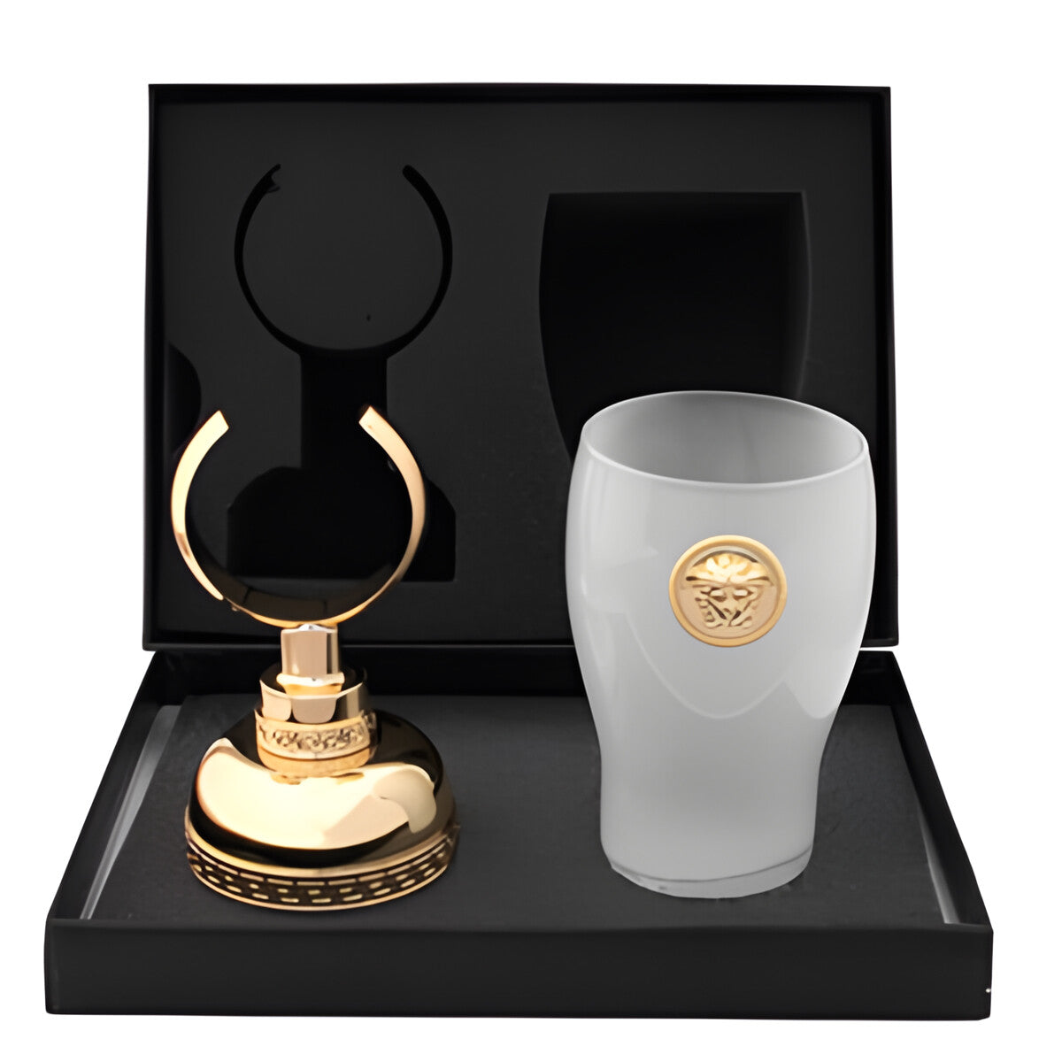 Versace Classic Wall Cup Holder in Gold Finish Signature Medusa Details