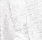 Versace I Heart Baroque Bathrobe White and Silver Unisex Size L