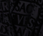 Versace I Heart Baroque Bathrobe Black and Silver Unisex Size L