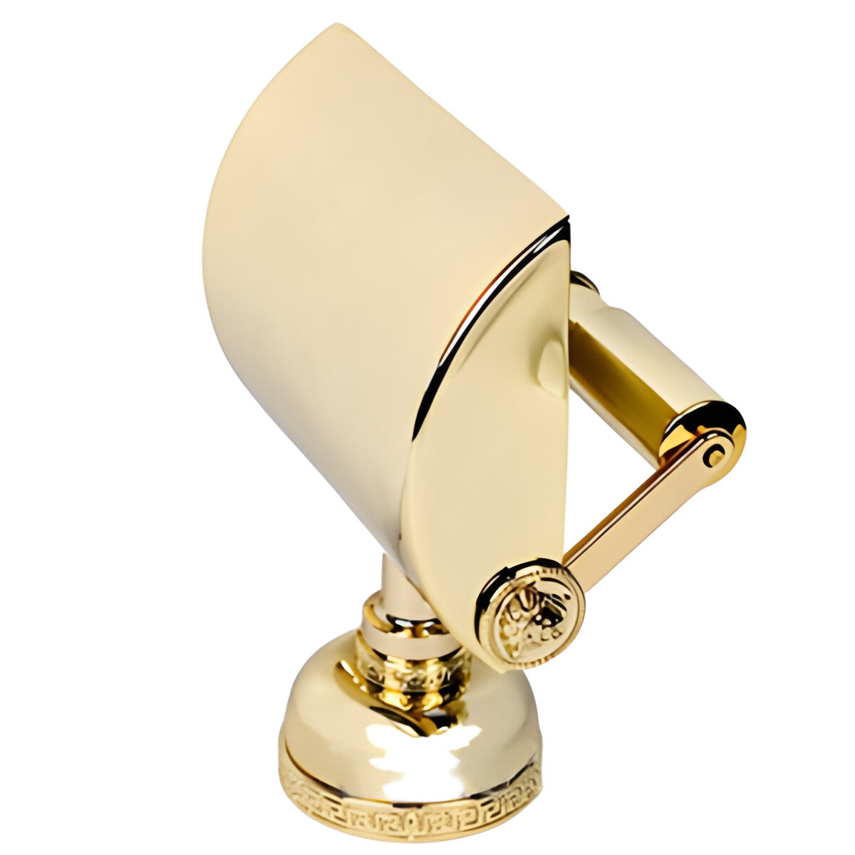 Versace Classic Toilet Paper Roll Holder in Gold Finish Signature Medusa Detail